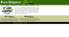 Desktop Screenshot of euroshippers.com