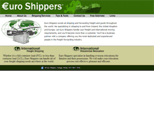 Tablet Screenshot of euroshippers.com
